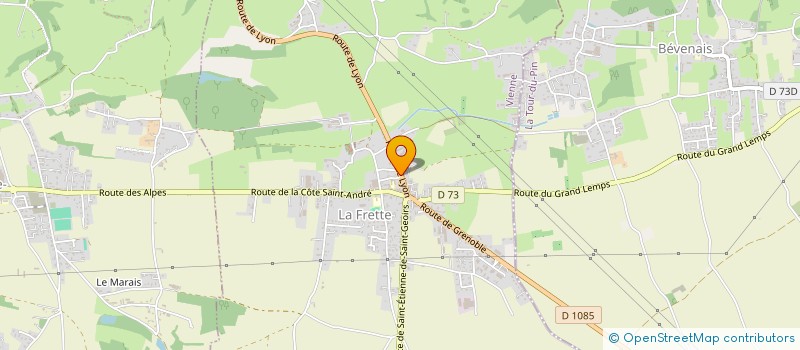 localisation de l'entreprise MADAME AMANDINE RIVIER  LA FRETTE