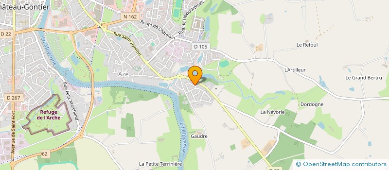 localisation de l'entreprise MADAME AMANDINE RIVIERE  CHATEAU-GONTIER-SUR-MAYENNE