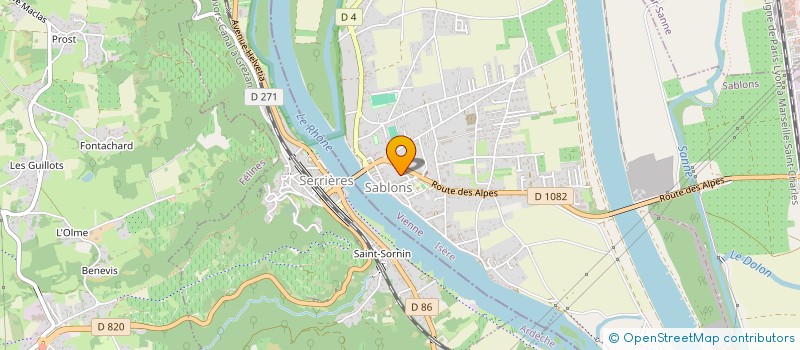 localisation de l'entreprise MADAME AMANDINE RODRIGUES  SABLONS