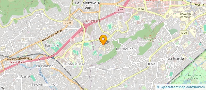 localisation de l'entreprise MADAME AMANDINE RODRIGUEZ  LA VALETTE-DU-VAR