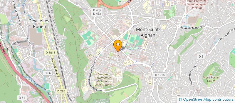 localisation de l'entreprise MADAME AMANDINE ROGER à MONT-SAINT-AIGNAN