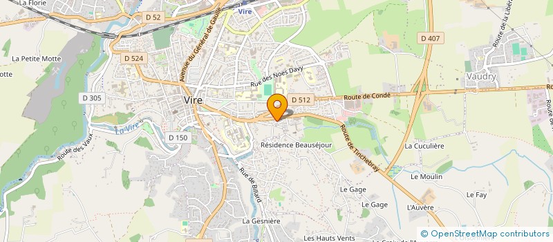 localisation de l'entreprise MADAME AMANDINE ROGER  VIRE NORMANDIE