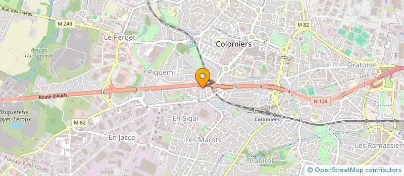 localisation de l'entreprise MADAME AMANDINE ROLLAND à COLOMIERS
