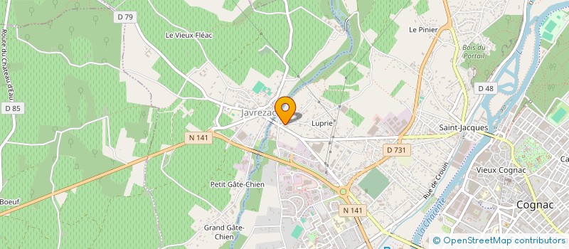 localisation de l'entreprise MADAME AMANDINE ROLLIN à COGNAC