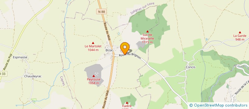 localisation de l'entreprise MADAME AMANDINE ROME  LE BRIGNON