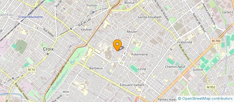 localisation de l'entreprise MADAME AMANDINE ROQUE à ROUBAIX