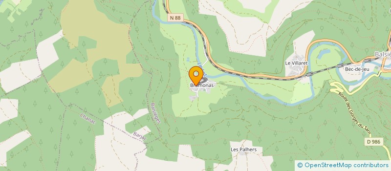 localisation de l'entreprise MADAME AMANDINE ROSSI  BALSIEGES