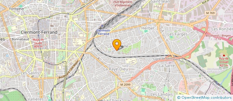 localisation de l'entreprise MADAME AMANDINE ROUCOURT  RIOM