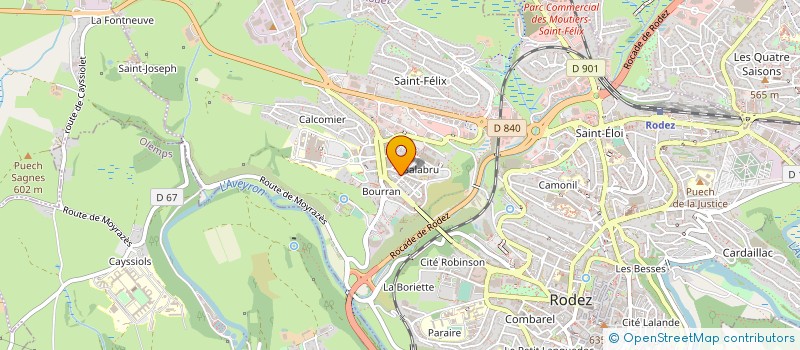 localisation de l'entreprise MADAME AMANDINE ROUSSEL à RODEZ