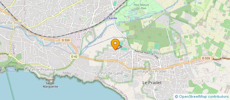 localisation de l'entreprise MADAME AMANDINE ROUX  LE PRADET