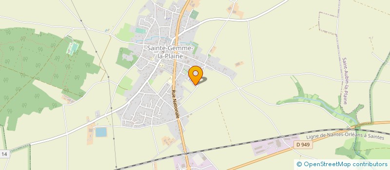 localisation de l'entreprise MADAME AMANDINE SAGOT  SAINTE-GEMME-LA-PLAINE