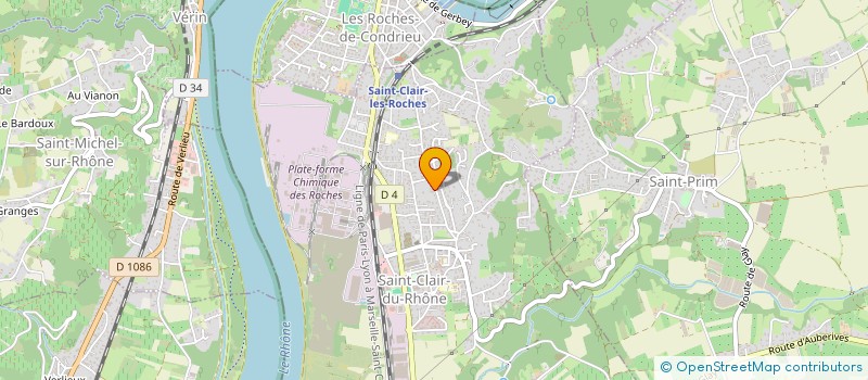 localisation de l'entreprise MADAME AMANDINE SARTET  SAINT-CLAIR-DU-RHONE