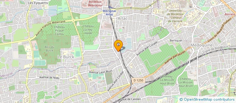 localisation de l'entreprise MADAME AMANDINE SAUVAGEON à MERIGNAC