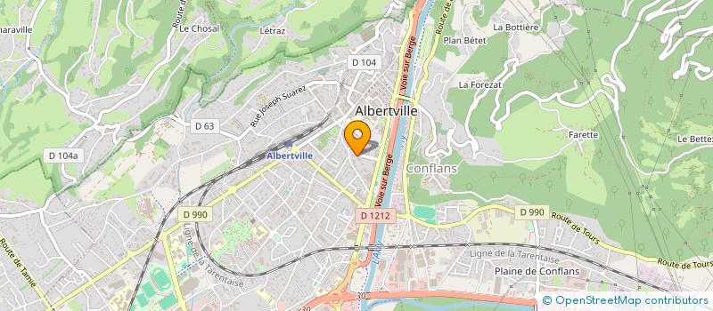 localisation de l'entreprise MADAME AMANDINE SCHEID  ALBERTVILLE