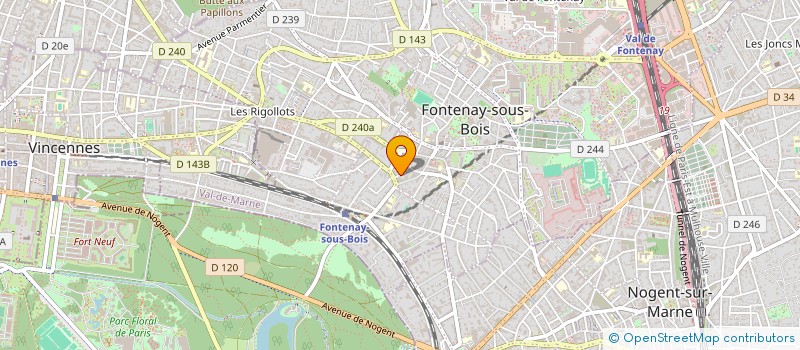 localisation de l'entreprise MADAME AMANDINE SEGAUX à FONTENAY-SOUS-BOIS