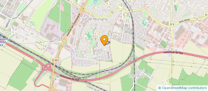 localisation de l'entreprise MADAME AMANDINE SEGERS  REIMS