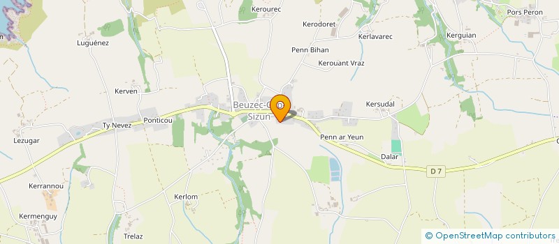 localisation de l'entreprise MADAME AMANDINE SERGENT  BEUZEC-CAP-SIZUN