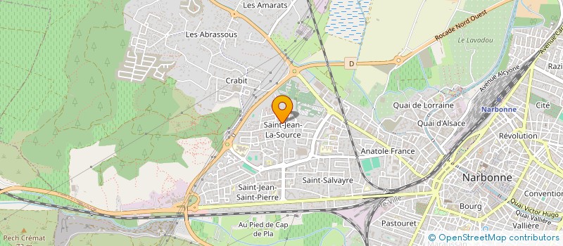 localisation de l'entreprise MADAME AMANDINE SERRA à NARBONNE