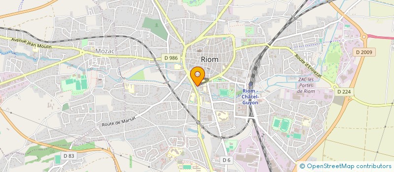 localisation de l'entreprise MADAME AMANDINE SERVOL  RIOM