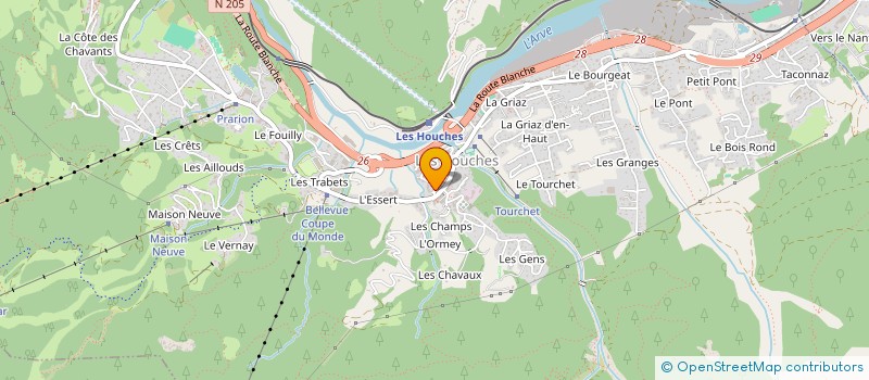 localisation de l'entreprise MADAME AMANDINE SIMOND  LES HOUCHES