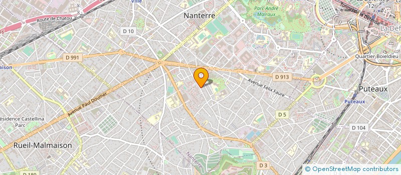 localisation de l'entreprise MADAME AMANDINE SIMONIN  NANTERRE