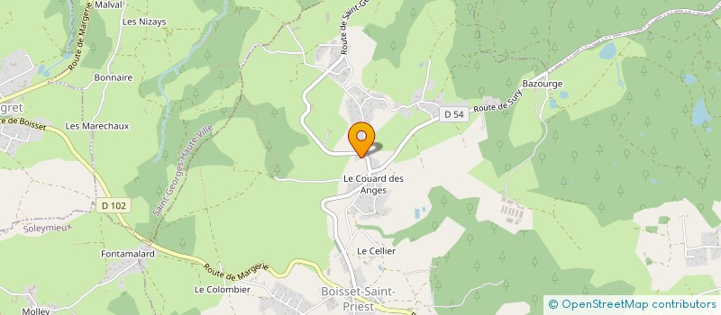 localisation de l'entreprise MADAME AMANDINE SION  BOISSET-SAINT-PRIEST