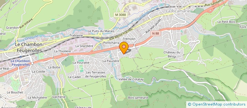 localisation de l'entreprise MADAME AMANDINE SKORCZAK  LE CHAMBON-FEUGEROLLES