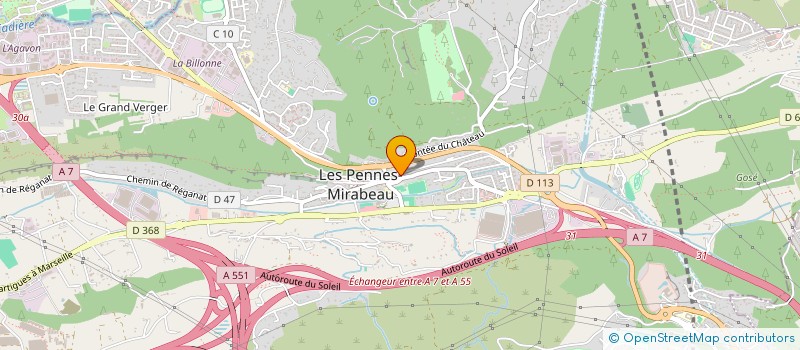 localisation de l'entreprise MADAME AMANDINE SOPENA à LES PENNES-MIRABEAU