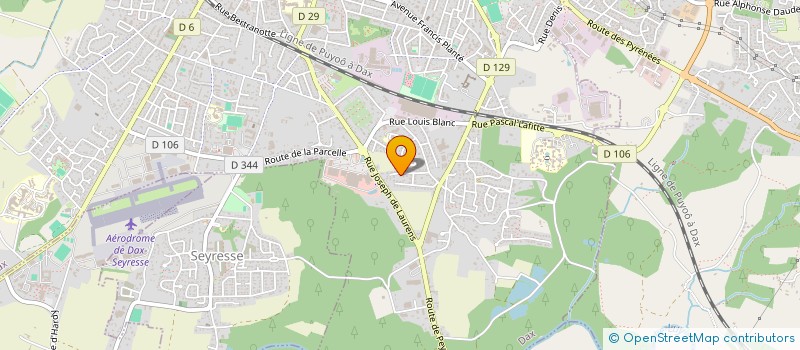 localisation de l'entreprise MADAME AMANDINE SOUBIELLE  DAX