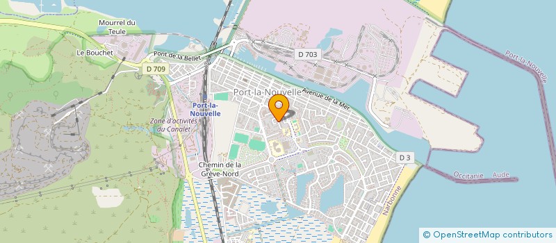 localisation de l'entreprise MADAME AMANDINE SOULE  PORT-LA-NOUVELLE