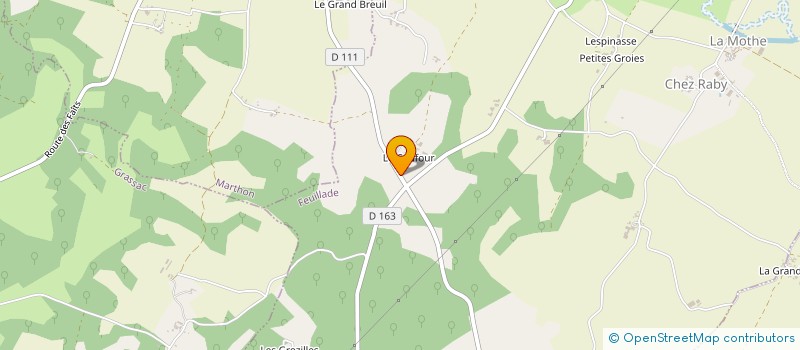 localisation de l'entreprise MADAME AMANDINE SOUSA à FEUILLADE