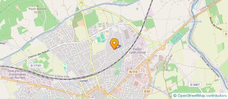 localisation de l'entreprise MADAME AMANDINE SPITERI  LUNEL