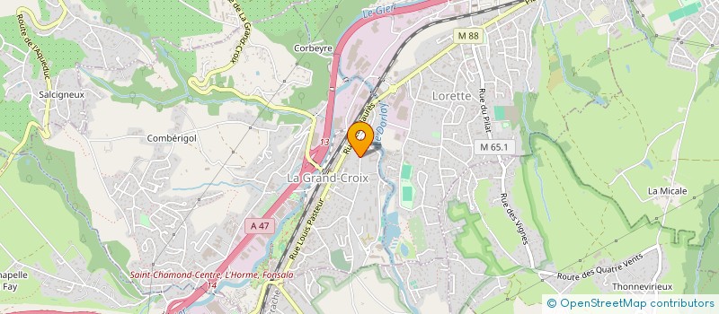 localisation de l'entreprise MADAME AMANDINE SZCZEPANIAK  SAINT-CHAMOND