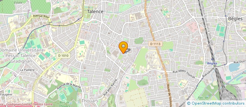 localisation de l'entreprise MADAME AMANDINE TATIEU BILHERE  TALENCE