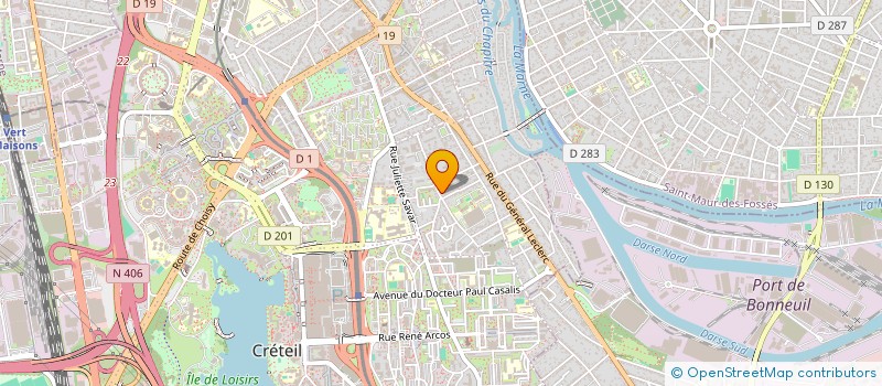 localisation de l'entreprise MADAME AMANDINE TEMPLER  CRETEIL