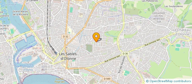 localisation de l'entreprise MADAME AMANDINE TENAILLEAU  LES SABLES D'OLONNE