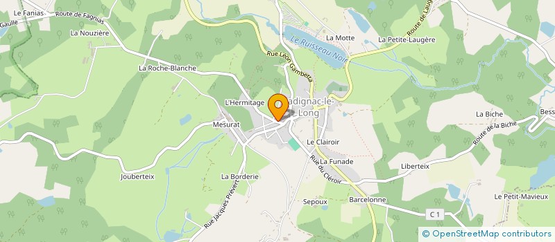 localisation de l'entreprise MADAME AMANDINE TEXIER à ST YRIEIX LA PERCHE