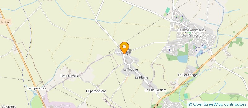 localisation de l'entreprise MADAME AMANDINE THIBURCE  LA REORTHE