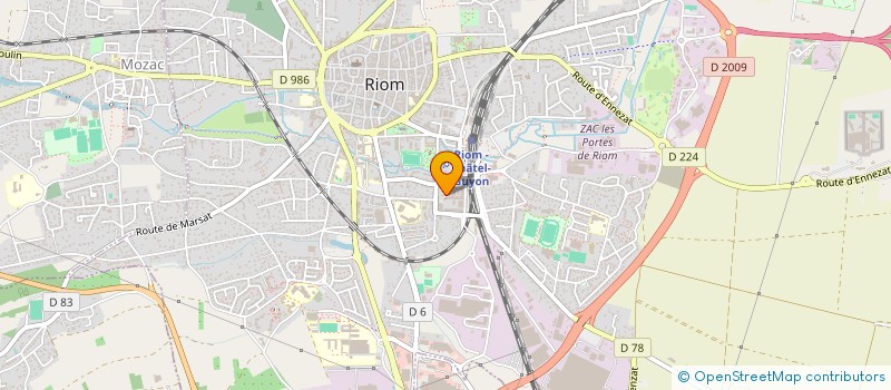 localisation de l'entreprise MADAME AMANDINE THION  RIOM