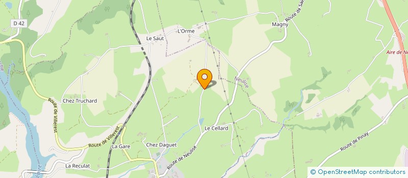 localisation de l'entreprise MADAME AMANDINE THIVENT  SAINT-JODARD