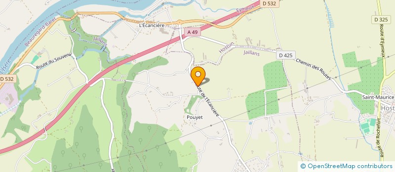 localisation de l'entreprise MADAME AMANDINE THOUVENIN  JAILLANS