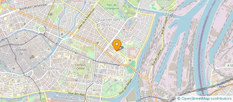localisation de l'entreprise MADAME AMANDINE THOUVENOT  STRASBOURG