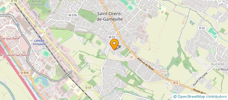 localisation de l'entreprise MADAME AMANDINE TILLIER  SAINT-ORENS-DE-GAMEVILLE