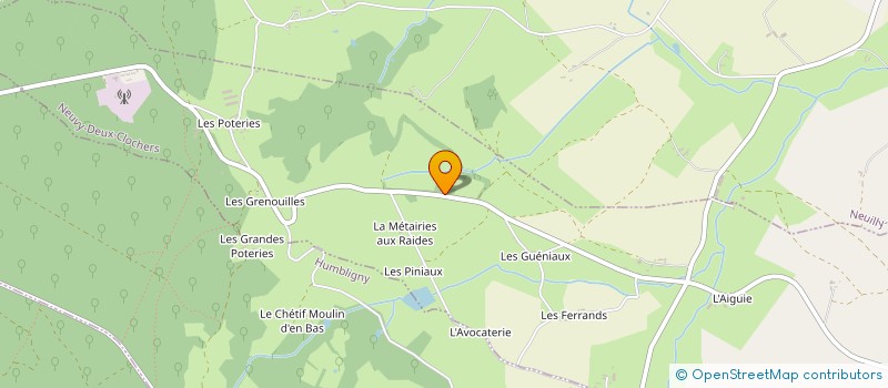 localisation de l'entreprise MADAME AMANDINE TISSIER  NEUVY-DEUX-CLOCHERS