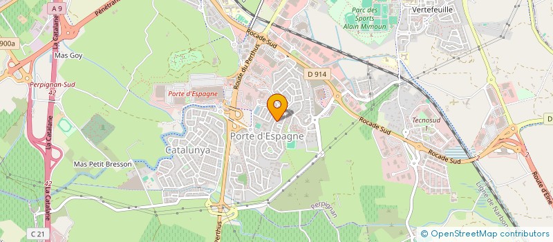 localisation de l'entreprise MADAME AMANDINE TOGNI  PERPIGNAN