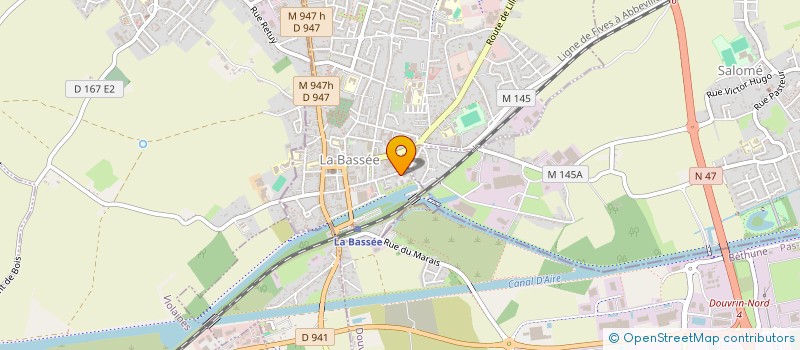 localisation de l'entreprise MADAME AMANDINE TONOLLI  LA BASSEE