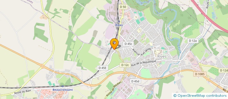 localisation de l'entreprise MADAME AMANDINE TOSAN  RIVES