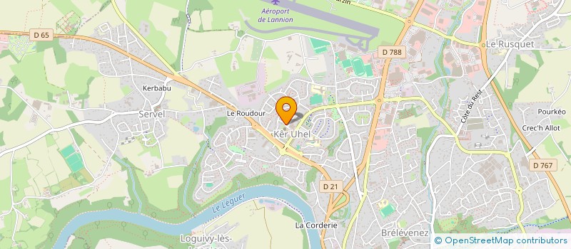 localisation de l'entreprise MADAME AMANDINE TOUDIC à LANNION