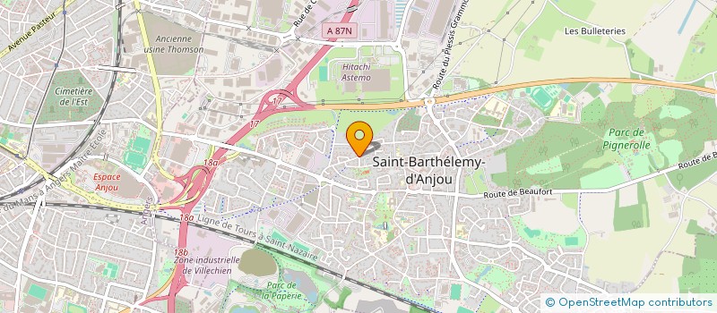 localisation de l'entreprise MADAME AMANDINE TOUVET  SAINT-BARTHELEMY-D'ANJOU