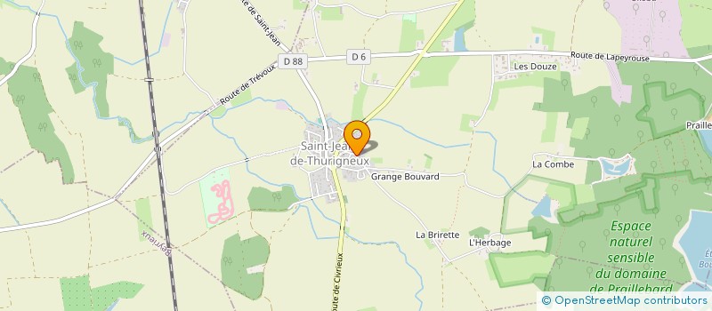 localisation de l'entreprise MADAME AMANDINE TRECY DUPIN  SAINT-JEAN-DE-THURIGNEUX